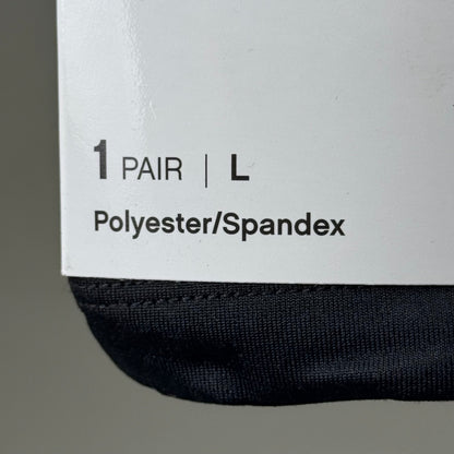 HANES (2 PACK) Mid-Rise Yoga Pants Polyester Spandex Women's Sz L Black 441985