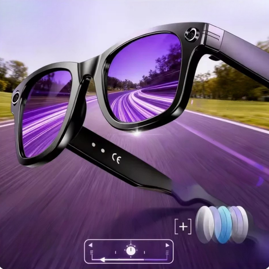 AI Camera Smart Glasses Color-Changing Translation Photo Video Recording Sunglasses