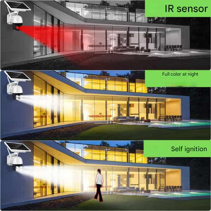 DualGuard Solar 4K Wireless Security Camera with Triple Lens & 10x Zoom