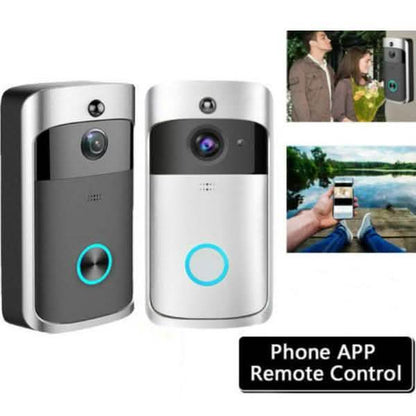WiFi Wireless Video Doorbell Two-Way Talk Smart PIR Door Bell Security Camera HD